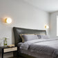 Frendorf | 1 Glühbirne Wohnzimmer Wandleuchte Minimalistische Gold Wandleuchte mit Orb Milchglas Schirm