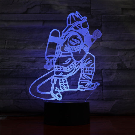 Feuerwehrmann 3D Licht