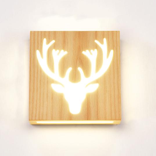 Wandlampe - WoodGlow - Elegante LED - Essenz des Lebens im Freien drinnen