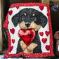 Herz Welpen Decke