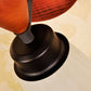 Frendorf | Frosted Glass Conic Wandlamp Modern Stylish 1 Licht Rood Bruin Sconcelicht met Houten Achterplaat