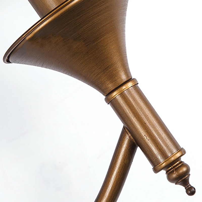 Frendorf | 1/2-Bulb Schlafzimmer Wandlampe Landhausstil Armeegrün Wandleuchte mit konischem Stoffschirm