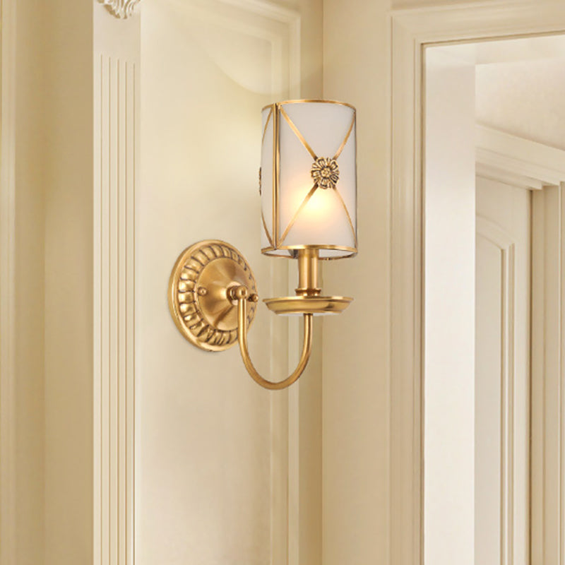 Frendorf | 1/2-Licht Messing Wandmontage Lampe Vintage Gold Finish Swag Arm Kerzen Wandlampe Lichtarmatur