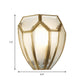 Frendorf | Gouden Afwerking Geometrische Wandlamp Traditioneel Metaal en Mondgeblazen Glas 1 Gloeilamp Wandlicht Sconces