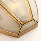 Frendorf | 1 Glühbirne Gold Flush Wandleuchte Vintage Stil Floral Opalglas Schirm Wandmontage Beleuchtung
