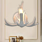 Frendorf | 1 Licht Exposed Bulb Wandlamp Traditioneel Wit/Hout Hars Wandlamp Armatuur für Flur