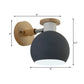 Frendorf | 1 Bulb Slaapkamer Wandlamp Modern Grijs Muur-Gemonteerde Lamp met Globale Metalen Kap