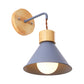 Frendorf | Trumpet Metalen Wandlamp Modernisme 1 Hoofd Grijs/Wit/Roze Muurbevestigde Verlichting voor Bedzijde