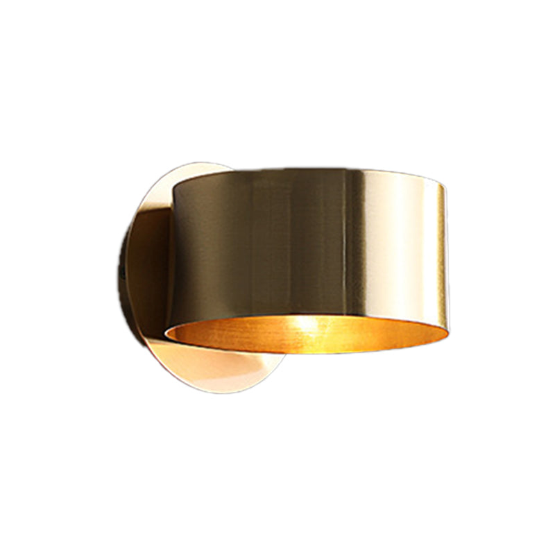 Frendorf | Messing Trommel Wandlamp Fixture Modernisme 1 Kop Metaal Wand Sconces Verlichting voor Slaapkamer
