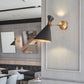 1 Kopf Restaurant Wand Sconce Moderne Schwarz/Weiß Wandmontage Lampe mit Ausgeflogenem Metallschirm