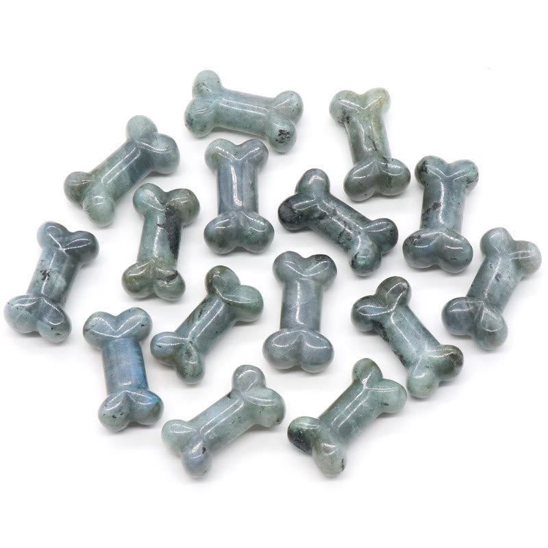 Frendorf Natürlicher Quarz-Kristall Mini Knochen Edelstein Dekoration
