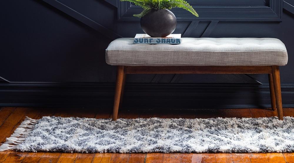 Frendorf | DiamondLuxe Shag - Teppich mit Diamantmuster | Shaggy Hochflorteppich | Weich & Modern | Perfekt für Wohnzimmer