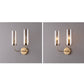 Frendorf | AstraGlas | Glas-Eisen Wandleuchte | 1- oder 2-flammig | Cognac & Hellblau