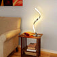 Moderne Minimalistische Aluminium Spiralstreifen LED Tischlampe Für Zuhause Büro