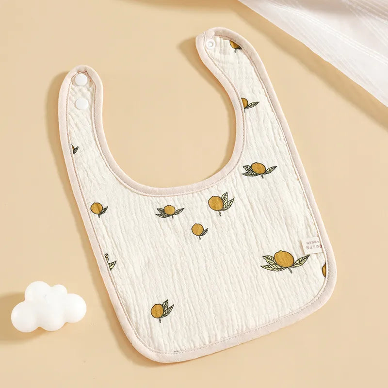 Frendorf | Baby Lätzchen aus Musselin – Weiche Spucktücher mit Druckknopf