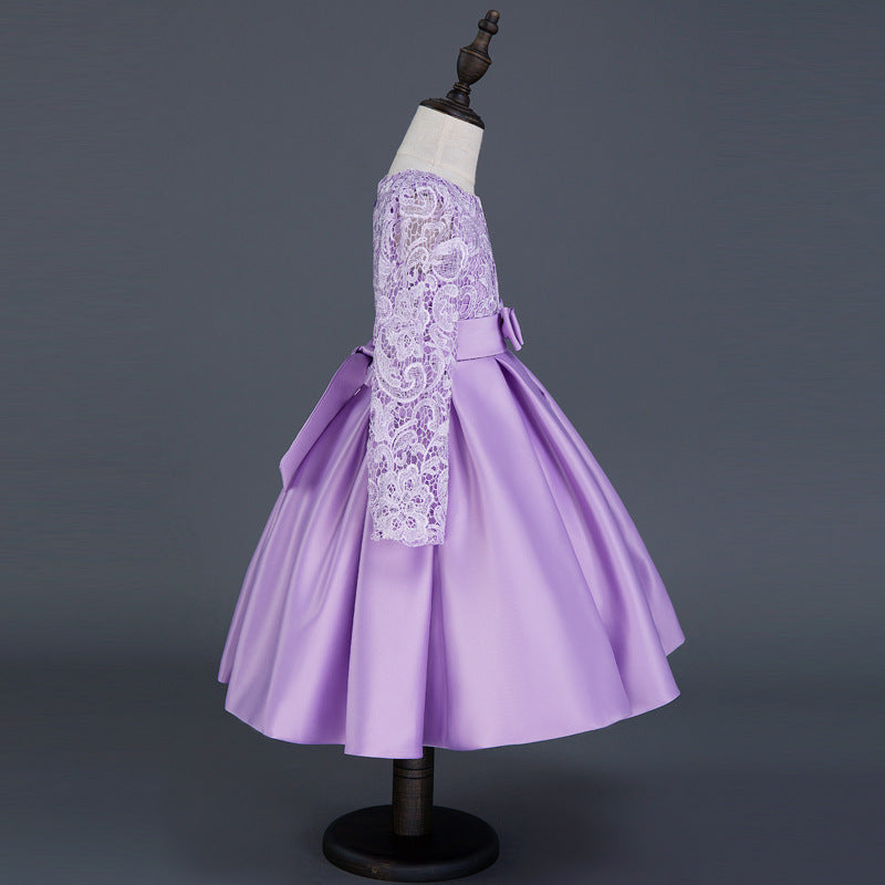 Frendorf | Mädchenkleid Prinzessinnenkleid Langarm Blumenmädchenkleid