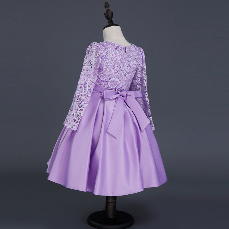 Frendorf | Mädchenkleid Prinzessinnenkleid Langarm Blumenmädchenkleid