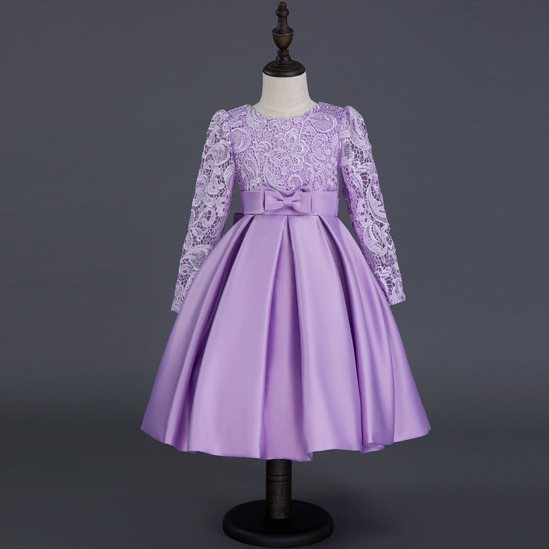 Frendorf | Mädchenkleid Prinzessinnenkleid Langarm Blumenmädchenkleid