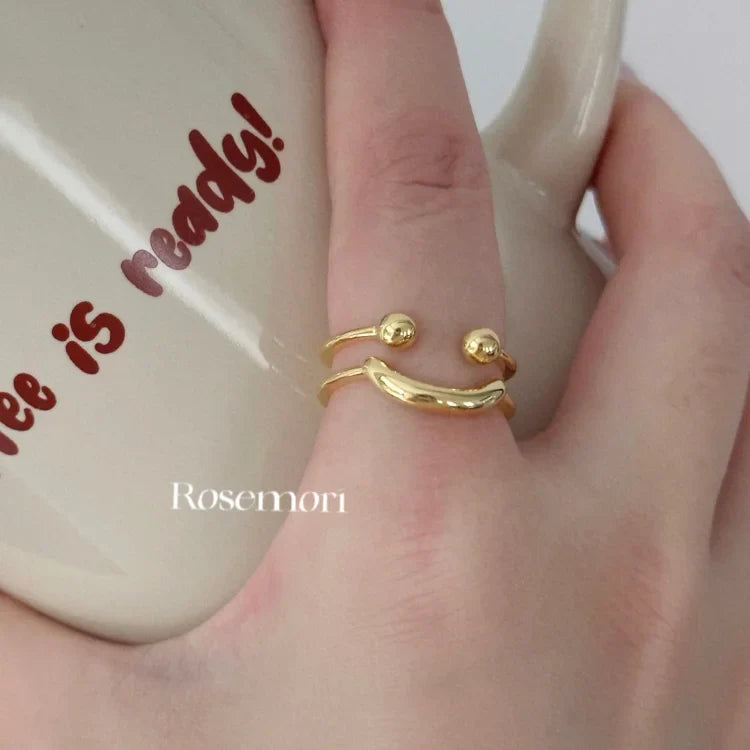 Frendorf | Smiley Verstellbarer Ring – Mila