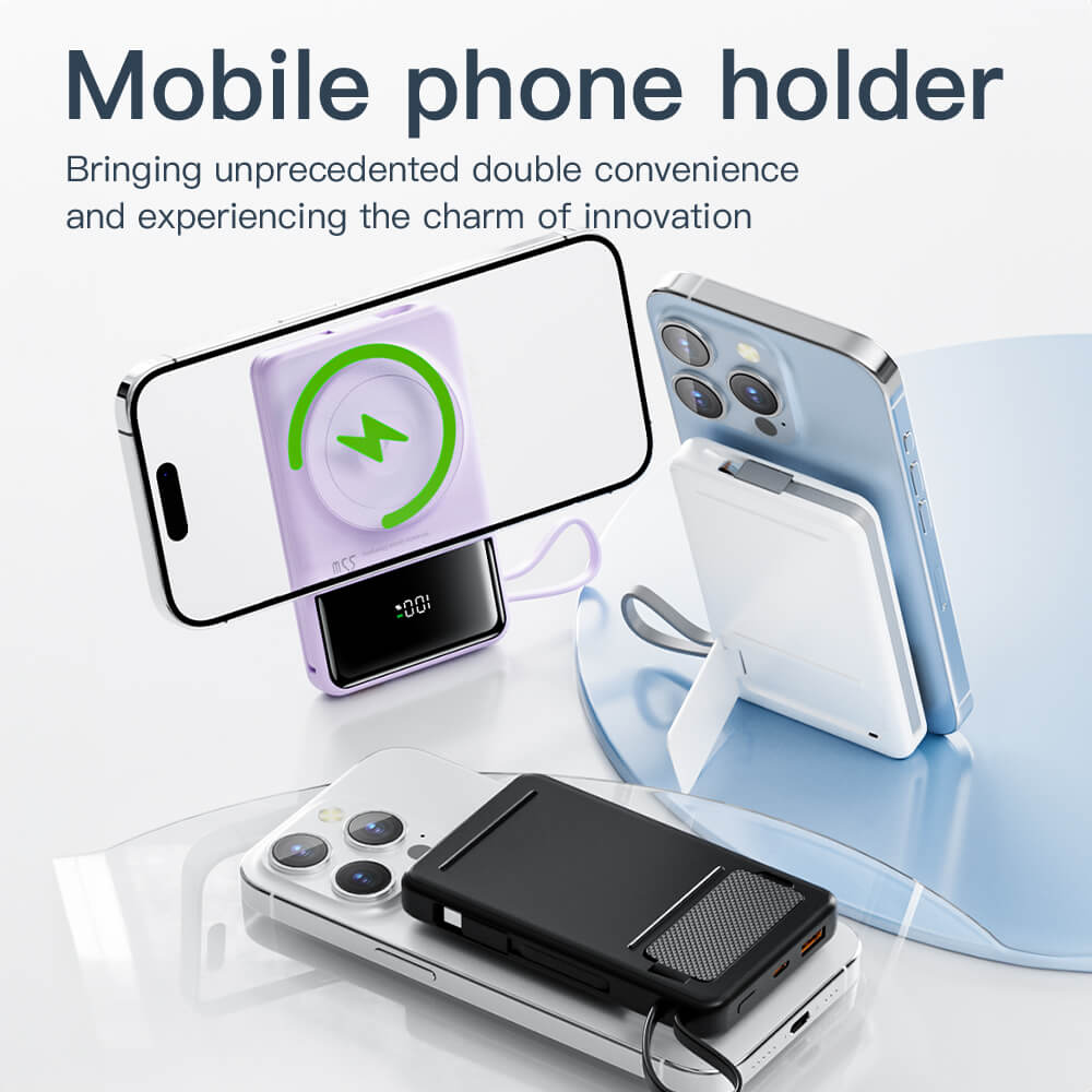 Frendorf | 35W MagSafe Wireless Powerbank mit eingebauten Kabeln