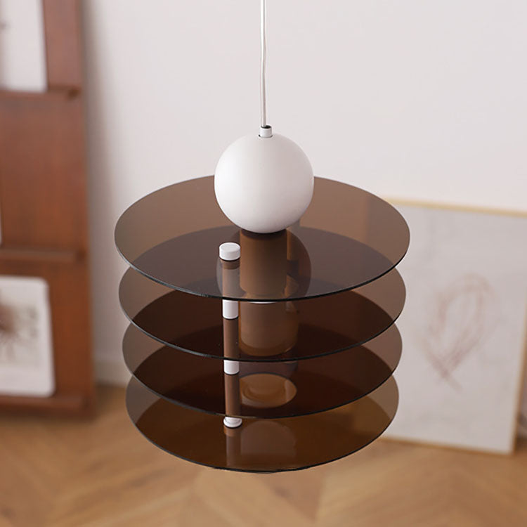 Frendorf | Aurova Nordic Acryl Pendelleuchte | Farbige Hängeleuchte | Modernes Design für Schlafzimmer & Wohnbereiche