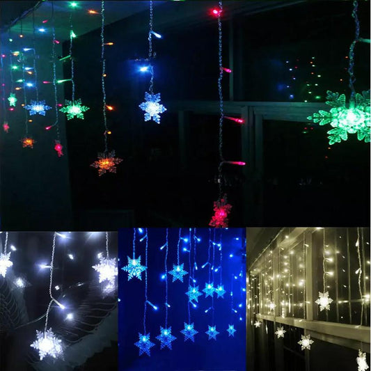 Frendorf | 3.5M 96LED Schneeflocken Lichtervorhang