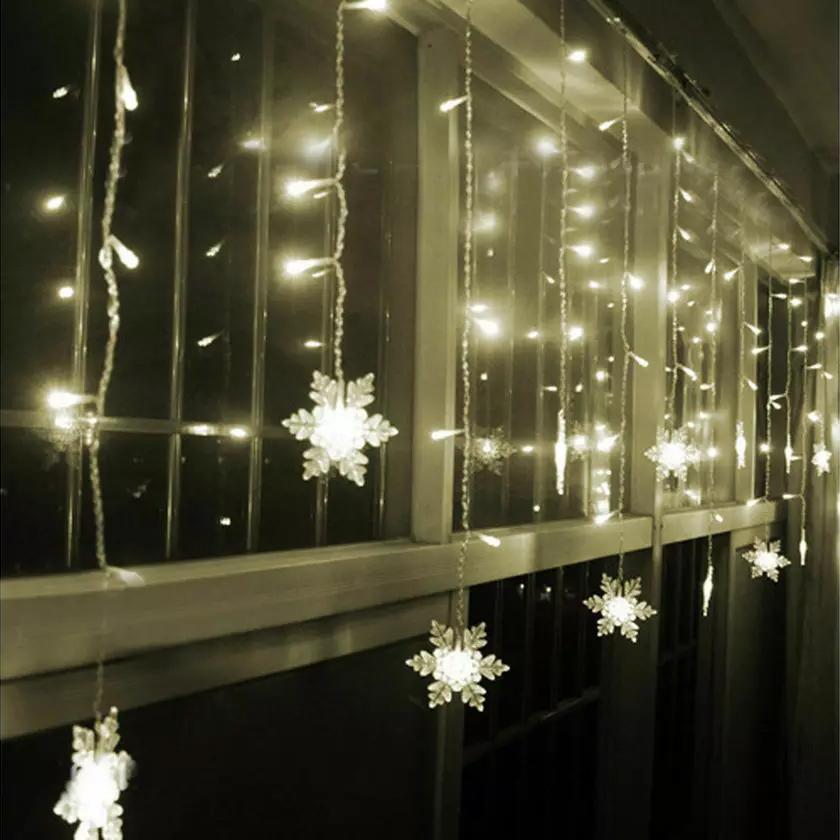 Frendorf | 3.5M 96LED Schneeflocken Lichtervorhang