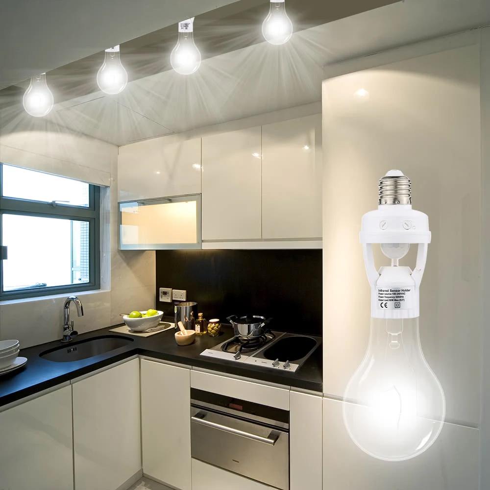 Frendorf | 360 Grad Erkennung PIR Infrarot Bewegungssensor E27 LED Licht