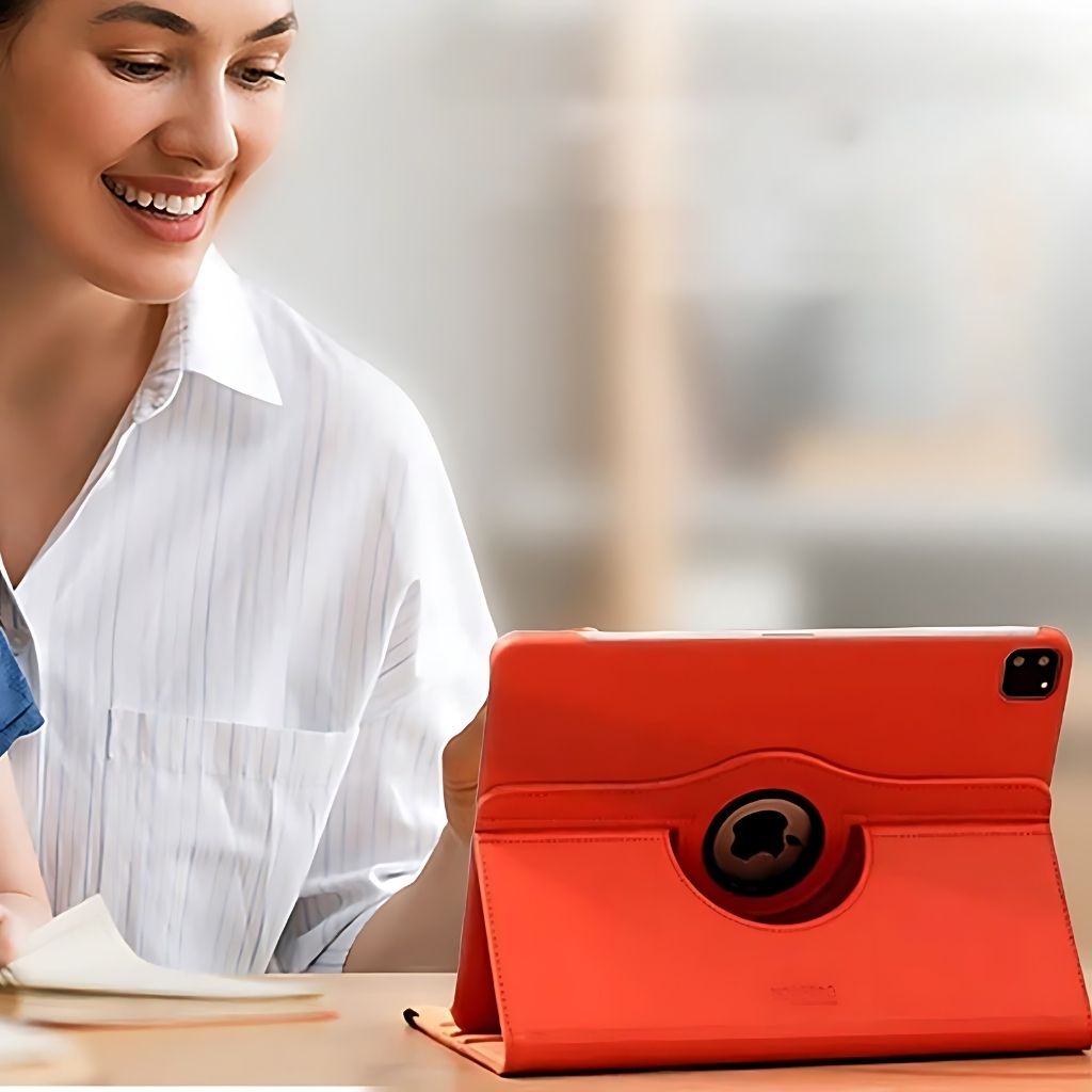 Frendorf | Leder Folio Hülle mit Standfuß für iPad