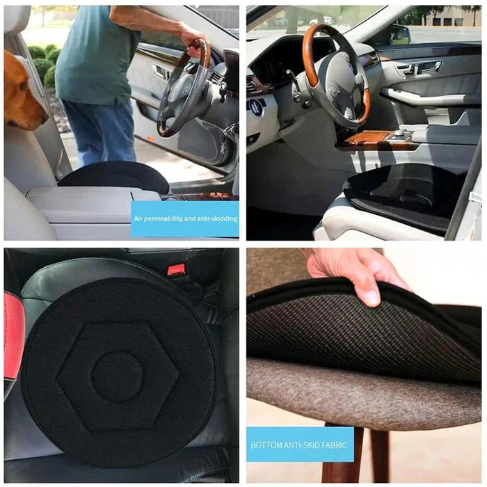 Frendorf | Drehbares Sitzkissen - 360 drehbares Sitzkissen Pivot-Disc-Pad für Senioren, Drehstuhl-Hilfe zum einfachen Drehen vom Auto in den Rollstuhl
