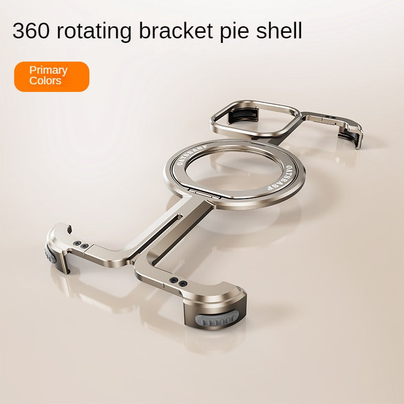 Frendorf | 360 Rotationshalter Wärmeableitung Einfaches Aluminiumlegierungsrahmenloses Magnetisches Handyhülle für iPhone