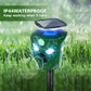 Frendorf | 360° Elektrischer Solarbetriebener Ultraschallabwehrgerät mit Bewegungssensor LED Blitzlichter