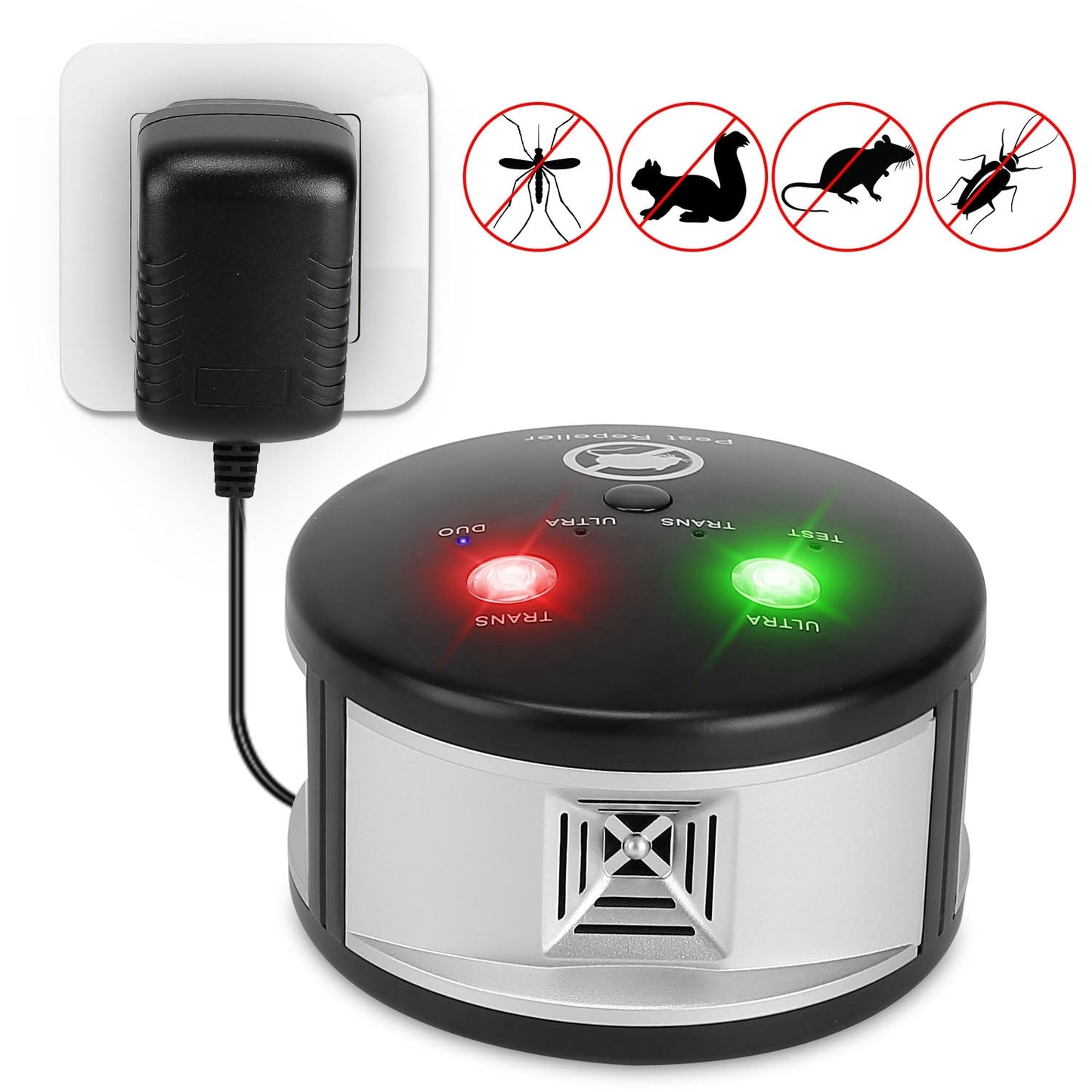 Frendorf | 360° Ultraschall-Schädlingsvernichter Elektronischer Stecker-Schädlingsbekämpfung