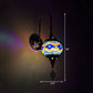 Frendorf | Orb Restaurant Wand Sconces Licht Traditionalisme Gehard Glas 1 Kop Geel/Goud/Meerblauw Wandverlichtingsarmatuur