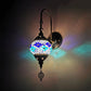 Frendorf | Orb Restaurant Wand Sconces Licht Traditionalisme Gehard Glas 1 Kop Geel/Goud/Meerblauw Wandverlichtingsarmatuur