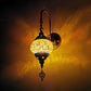 Frendorf | Orb Restaurant Wand Sconces Licht Traditionalisme Gehard Glas 1 Kop Geel/Goud/Meerblauw Wandverlichtingsarmatuur