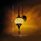 Frendorf | Orb Restaurant Wand Sconces Licht Traditionalisme Gehard Glas 1 Kop Geel/Goud/Meerblauw Wandverlichtingsarmatuur
