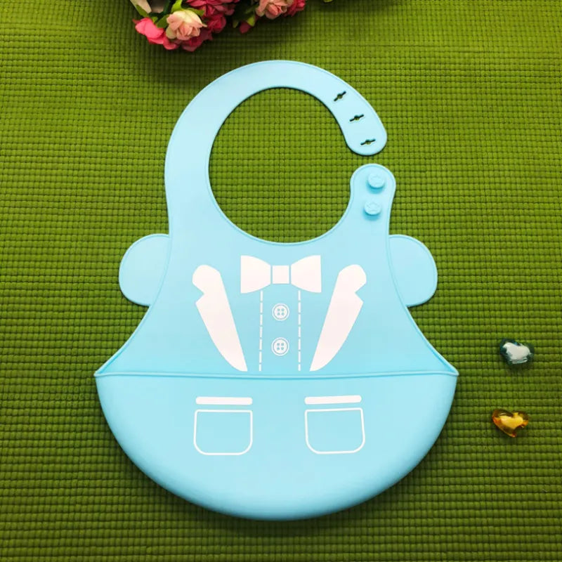 Frendorf | Kinder Lätzchen Set – Bunte Silikon Lätzchen mit Tiermotiven für Babys
