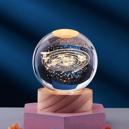 Frendorf | StarGlow 3D Kristall Nachtlicht | Elegantes Stimmungslicht | Magische Dekoration