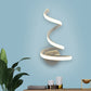 Frendorf | LED Esszimmer Wandleuchte Modernistische weiße Wandmontierte Lampe mit spiralförmigem Acrylschirm