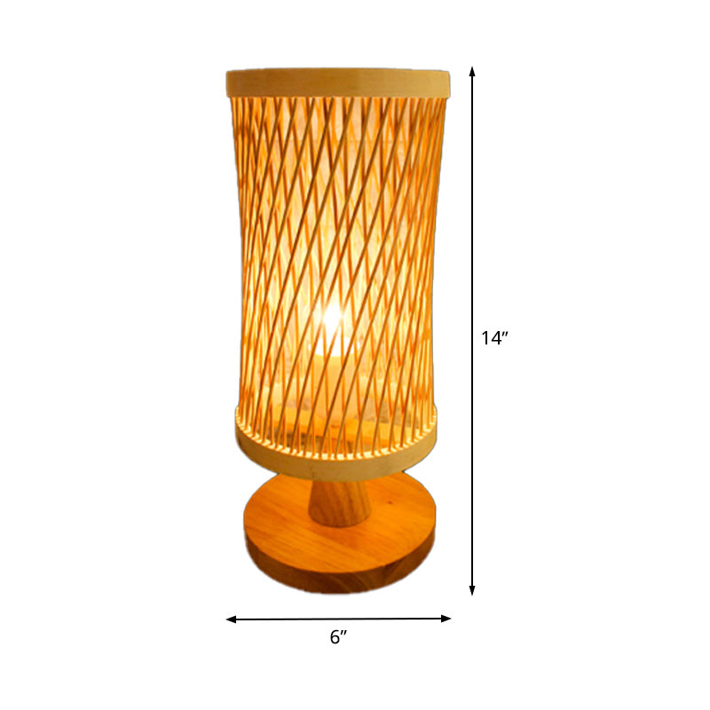 Frendorf | Bambloom – Einfaches beiges Bambus-Teelicht