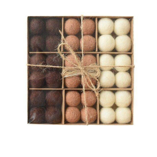 Frendorf | 36pcs Wolle Weihnachtsbaumkugeln