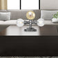 Antike Silber/Bronze Globus Schirm Arbeitsbeleuchtung Industrie Klar/Amber Glas 2-Licht Wohnzimmer Wandleuchte Lampe