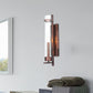 Frendorf | 1 Licht Tubular/Tube/Zylinder Wandlamp Industrieel Roest Duidelijk Glas Wandlamp Fixture voor Eetkamer