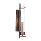 Frendorf | 1 Licht Tubular/Tube/Zylinder Wandlamp Industrieel Roest Duidelijk Glas Wandlamp Fixture voor Eetkamer