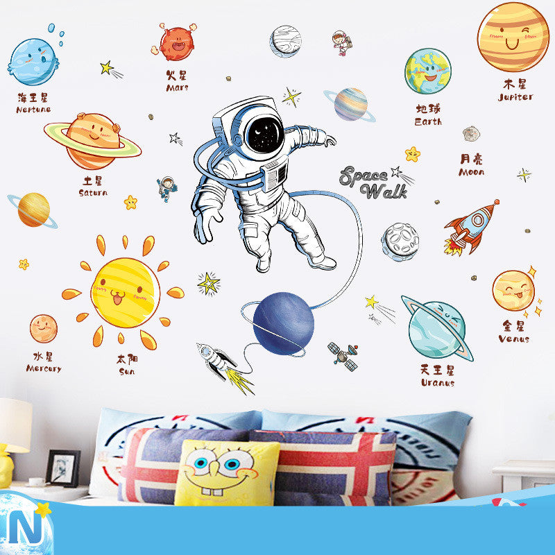 Frendorf | Cartoon Wandtattoos Astronautenabenteuer