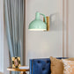 Frendorf | Barn Shade Wandmontage Licht Nordic Metal 1 Kop 7,5" B Wit/Roze/Blauw/Groen Wandverlichting Fixture voor Slaapkamer Nachtkastje