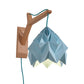 Frendorf | Gekromde Schaduw Papieren Wandlamp Macaron 1 Kop Wit/Roze/Geel/Blauw/Groen Sconcelamp met Houten Achterplaat