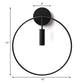 Frendorf | 1 Licht Wandlamp Verlichting Nordic Ring Metaal Sconces Lichteenheid in Zwart/Goud voor Slaapkamer, 11"/14" Breed