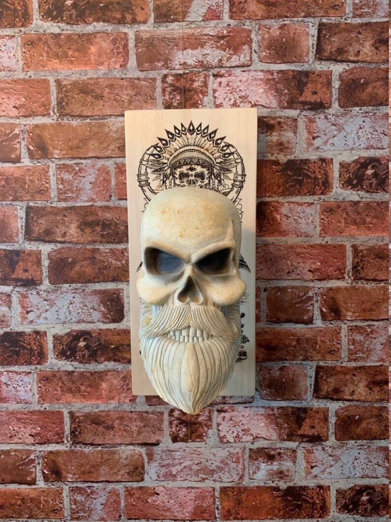 Frendorf | Bearded Skull – Adler Schädel & Kreuz
